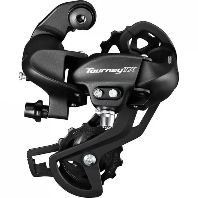 Переключатель задний SHIMANO TOURNEY, TX800, 7/8 скоростей, крепление на петух, черный ERDTX800SGSL