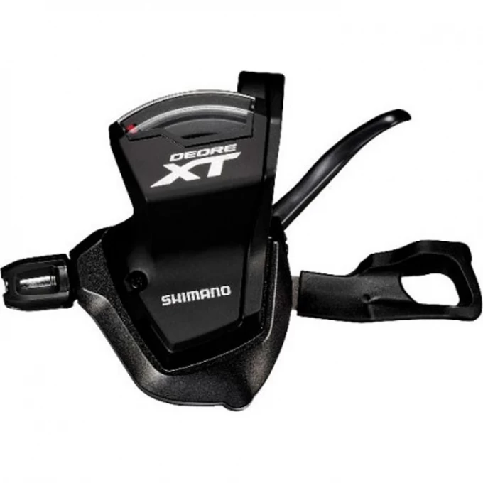 Шифтер SHIMANO XT, M8000, левый, 2/3 скоростей. трос с оплеткой ISLM8000LBP2 Шифтер SHIMANO XT, M8000, левый, 2/3 скоростей. трос с оплеткой ISLM8000LBP2