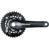 Система SHIMANO DEORE, M617, 175 мм, интегрированный вал, 36/22T без каретки, черный EFCM617EX62L